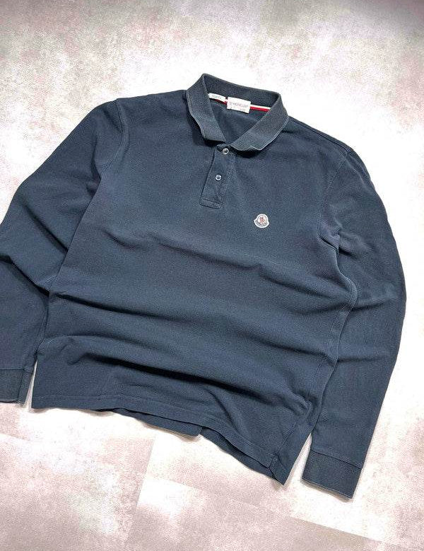 Moncler Longsleeve Polo (L) - Candy Streetwear