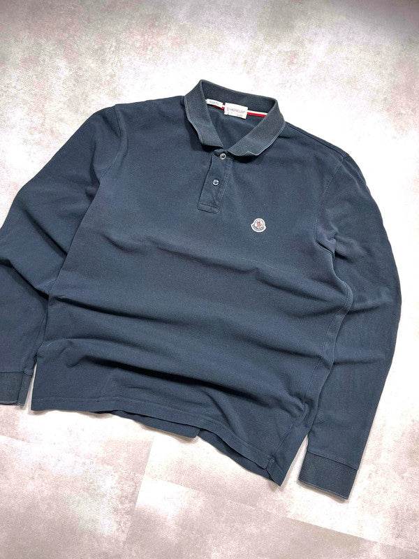 Moncler Longsleeve Polo (L) - Candy Streetwear