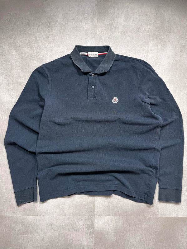 Moncler Longsleeve Polo (L) - Candy Streetwear