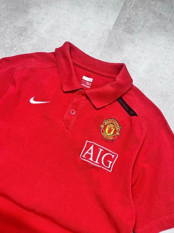 Nike 2007-08 Man United Polo (XS) - Candy Streetwear