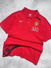 Nike 2007-08 Man United Polo (XS) - Candy Streetwear