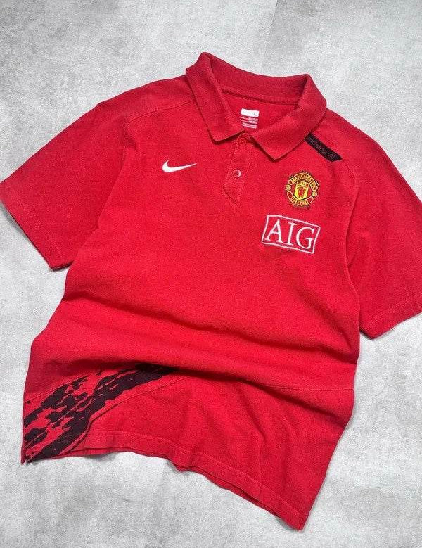 Nike 2007-08 Man United Polo (XS) - Candy Streetwear