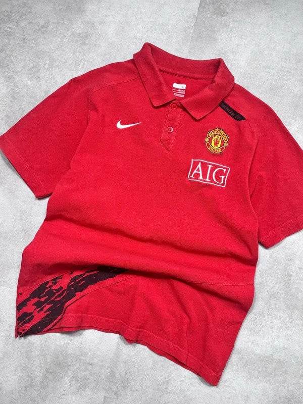 Nike 2007-08 Man United Polo (XS) - Candy Streetwear