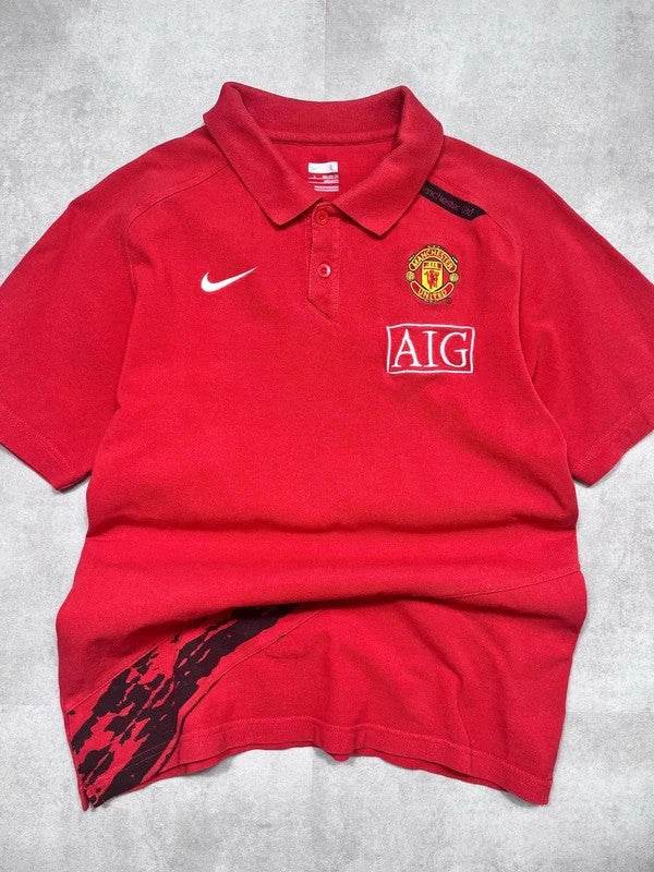 Nike 2007-08 Man United Polo (XS) - Candy Streetwear