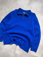 Ralph Lauren 1/4 Zip Up Pulover (L) - Candy Streetwear