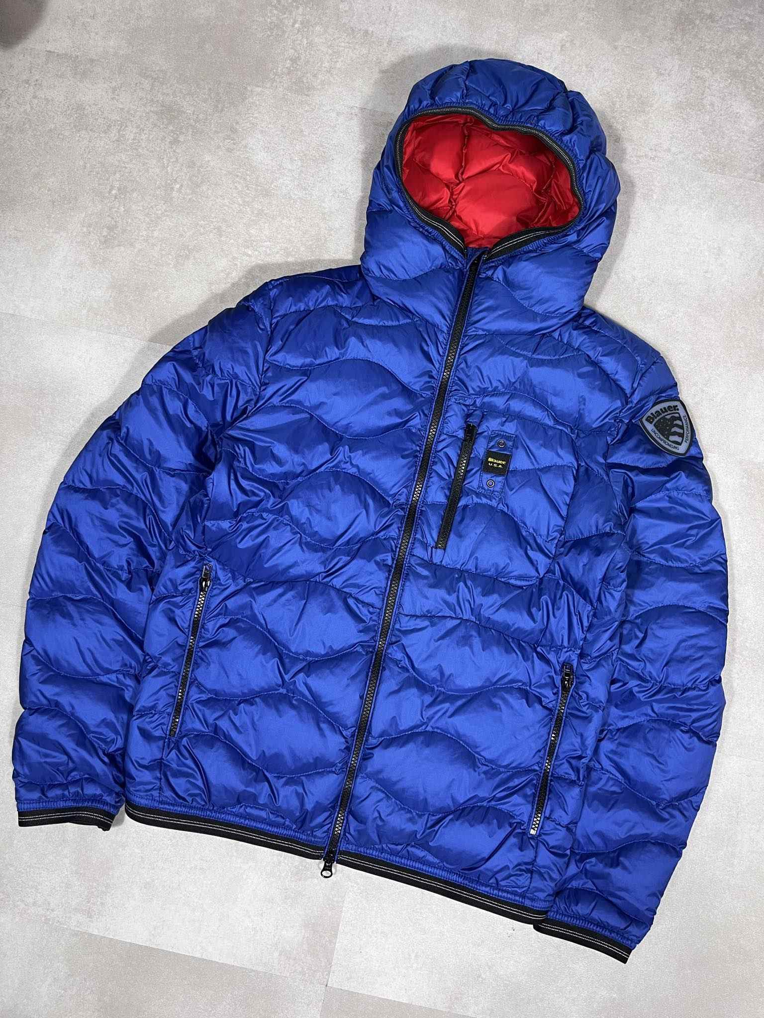 Blauer Vintage Winter Puffer Jacket (S) - Candy Streetwear