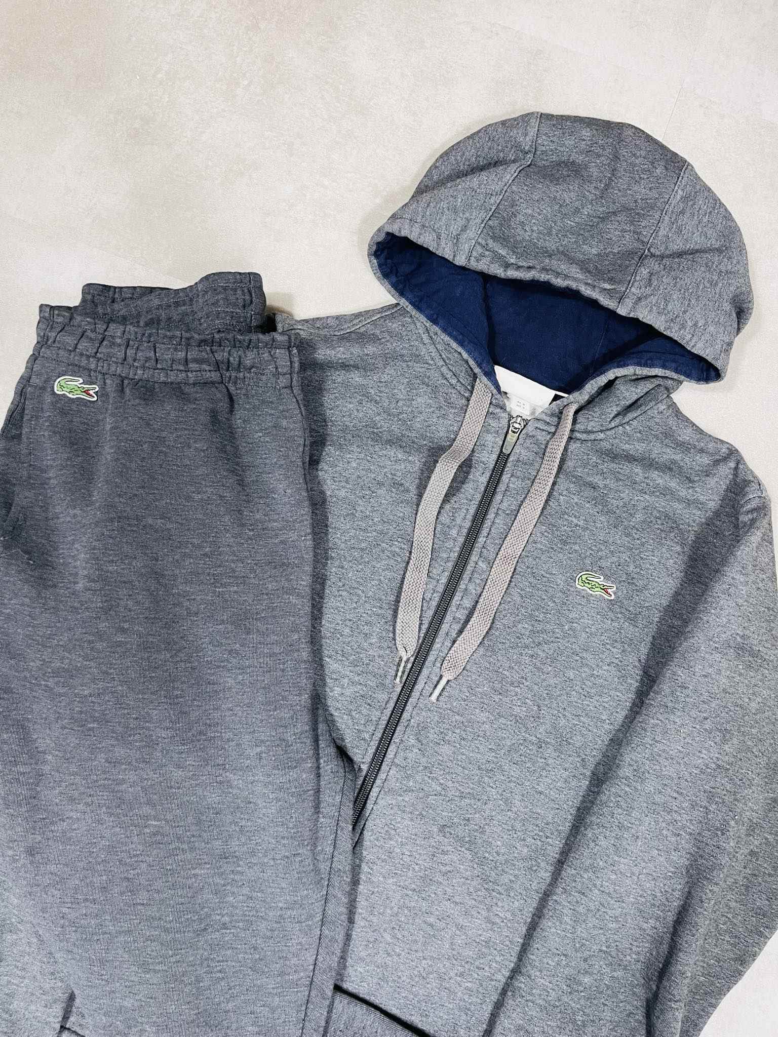 Lacoste Grey Tracksuit (S) - Candy Streetwear