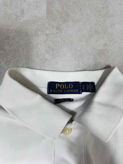 Ralph Lauren White Poloshirt (L) - Candy Streetwear