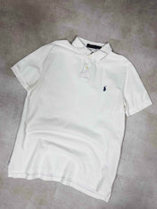 Ralph Lauren White Poloshirt (L) - Candy Streetwear