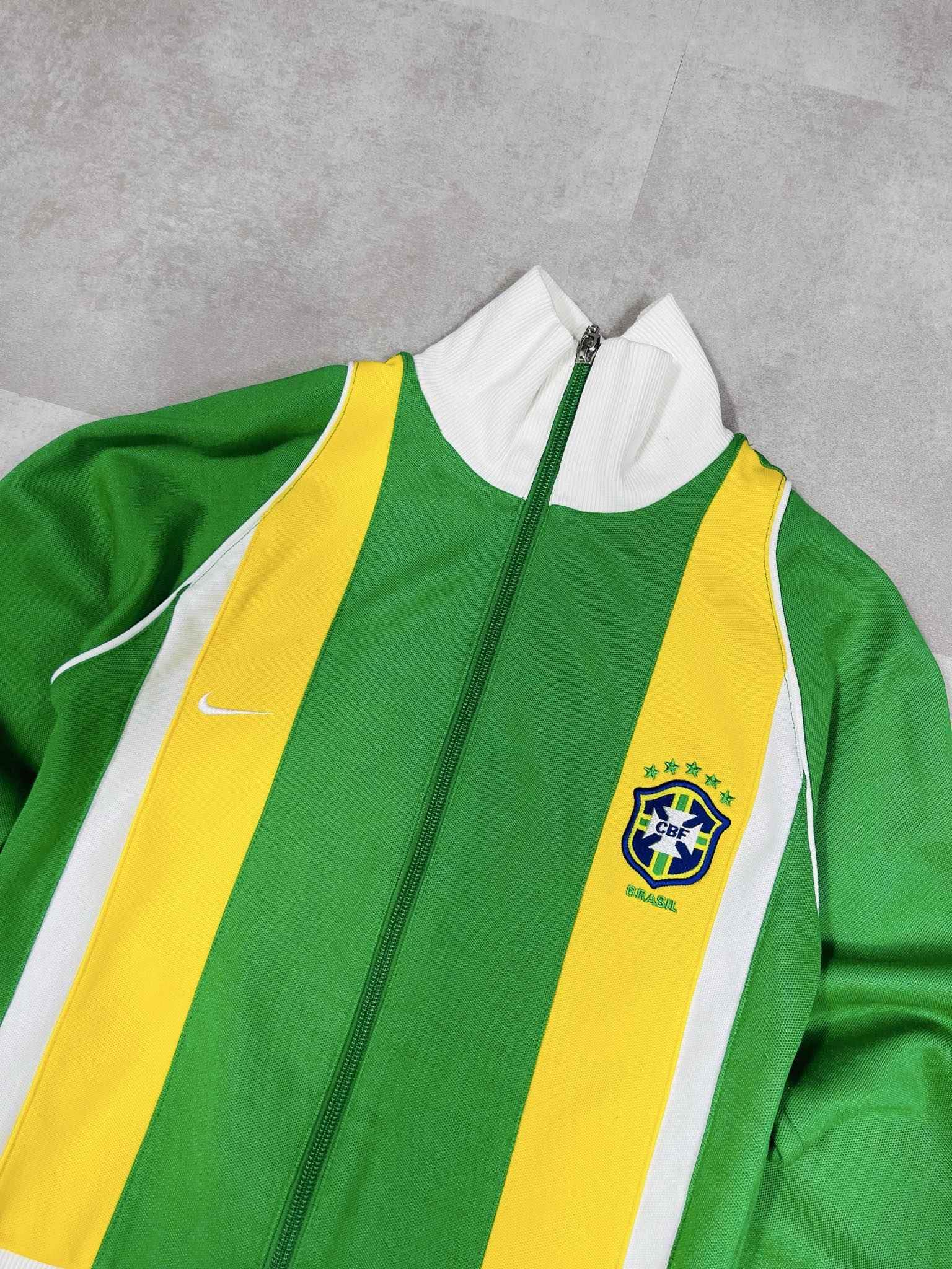 2005-06 Vintage Nike Brazil Trackjacket (XS) - Candy Streetwear