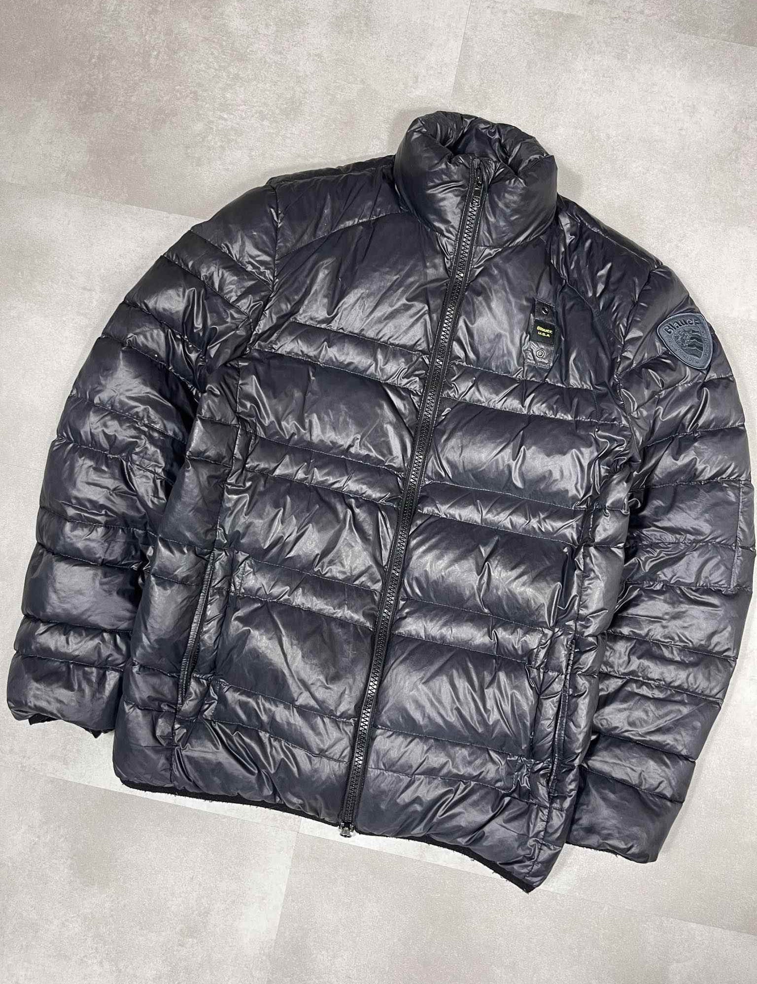 Blauer Vintage Puffer Jacket (M) - Candy Streetwear