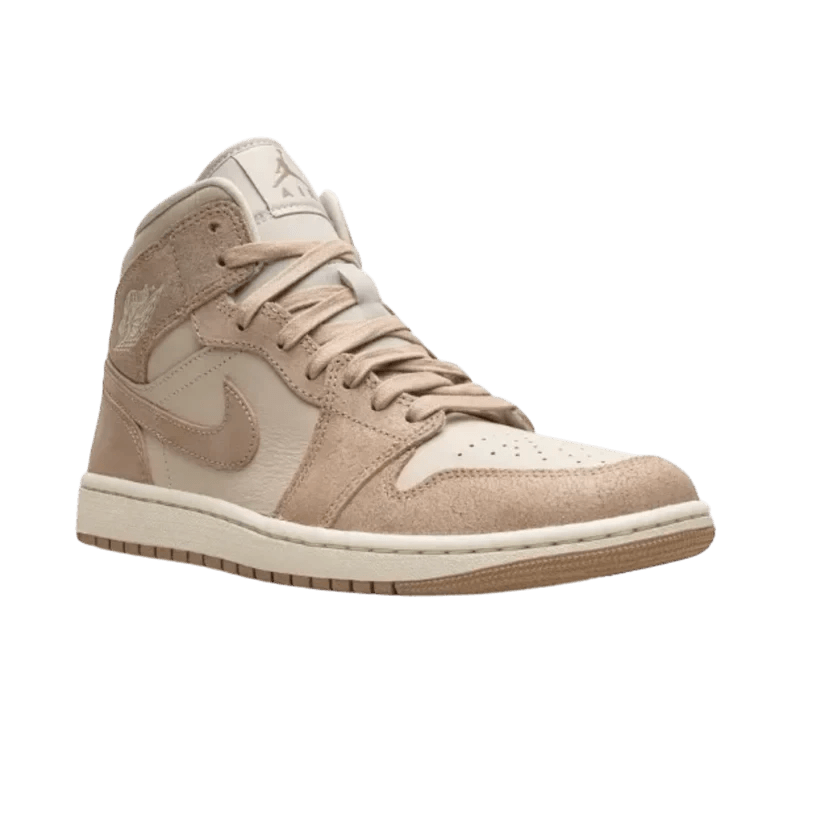 JORDAN 1 MID SE LIGHT BROWN (44) - Candy Streetwear