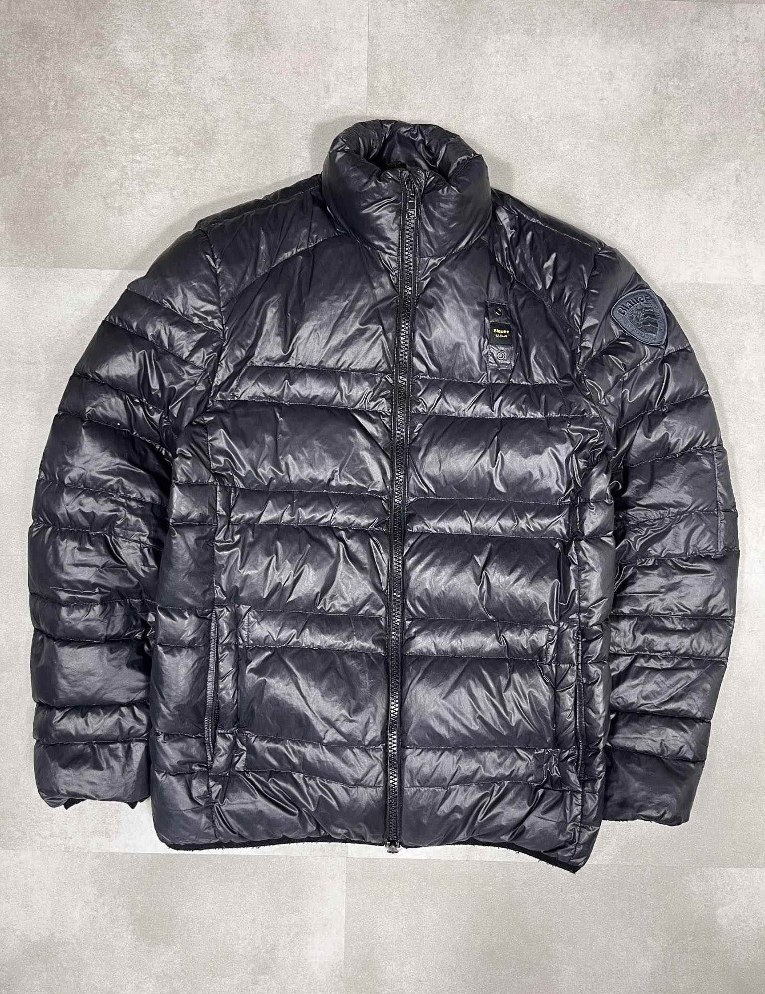 Blauer Vintage Puffer Jacket (M) - Candy Streetwear