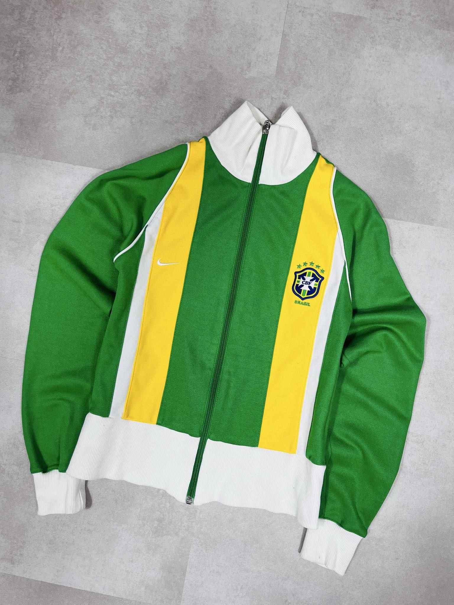 2005-06 Vintage Nike Brazil Trackjacket (XS) - Candy Streetwear