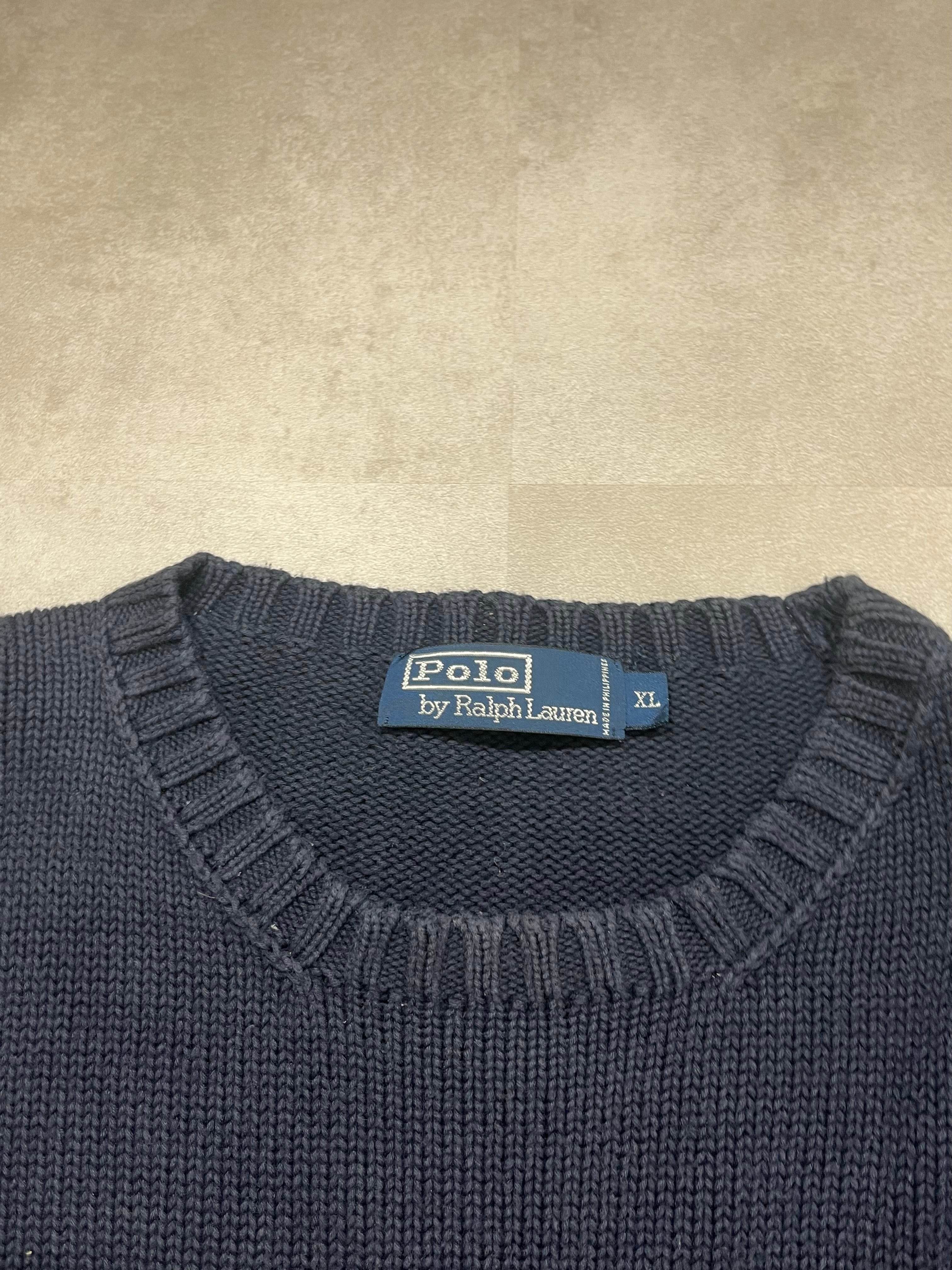 Ralph Lauren Knitted Crewneck (XL) - Candy Streetwear