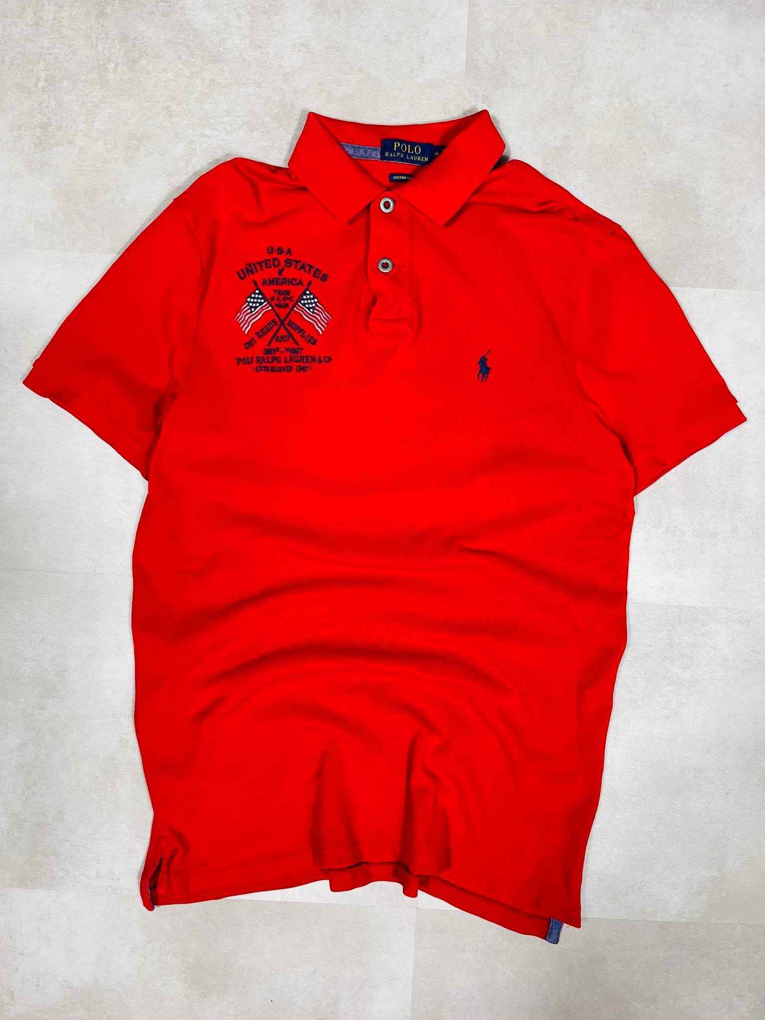 RARE Ralph Lauren New York Usa Poloshirt (M) - Candy Streetwear