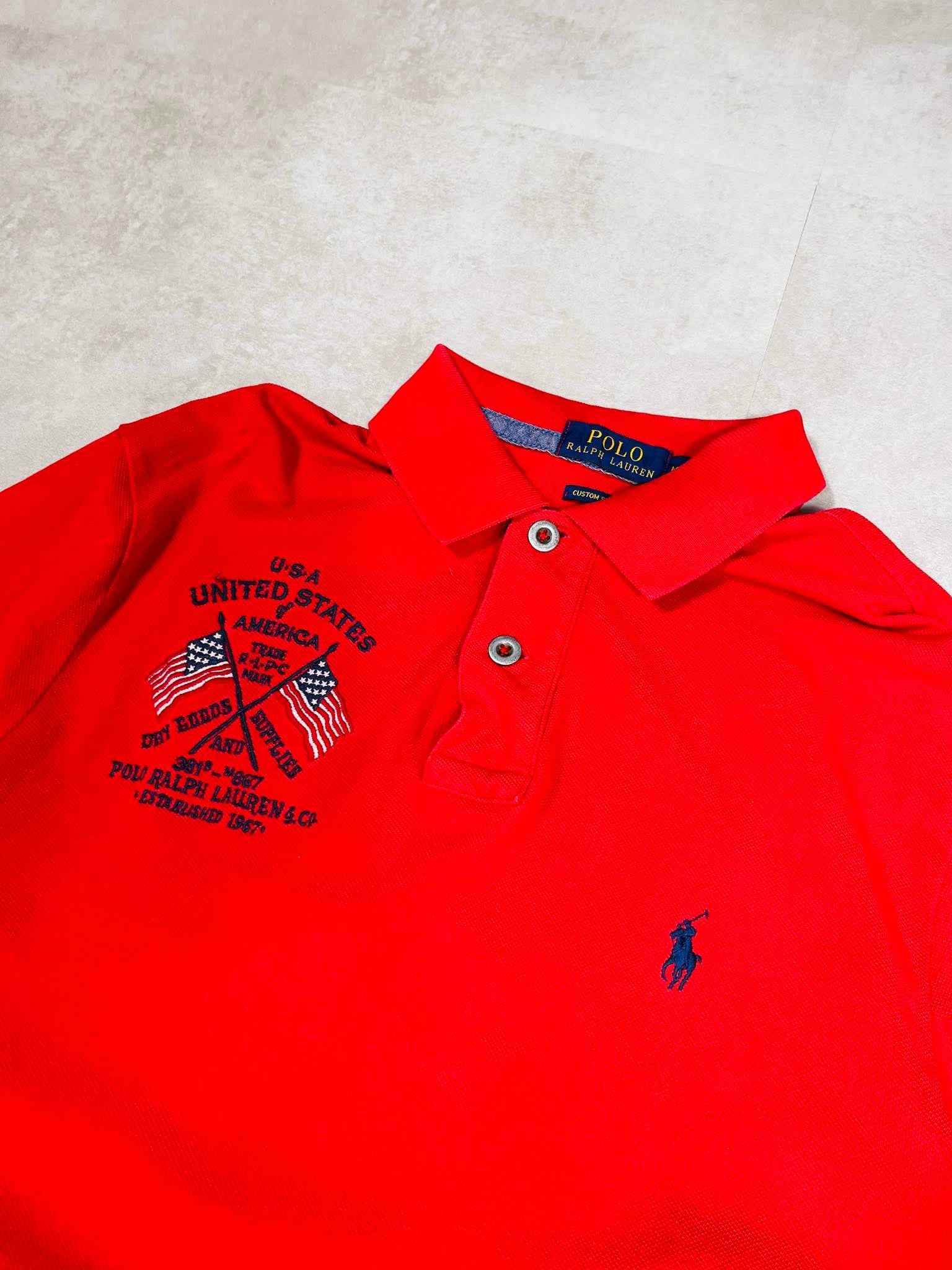 RARE Ralph Lauren New York Usa Poloshirt (M) - Candy Streetwear