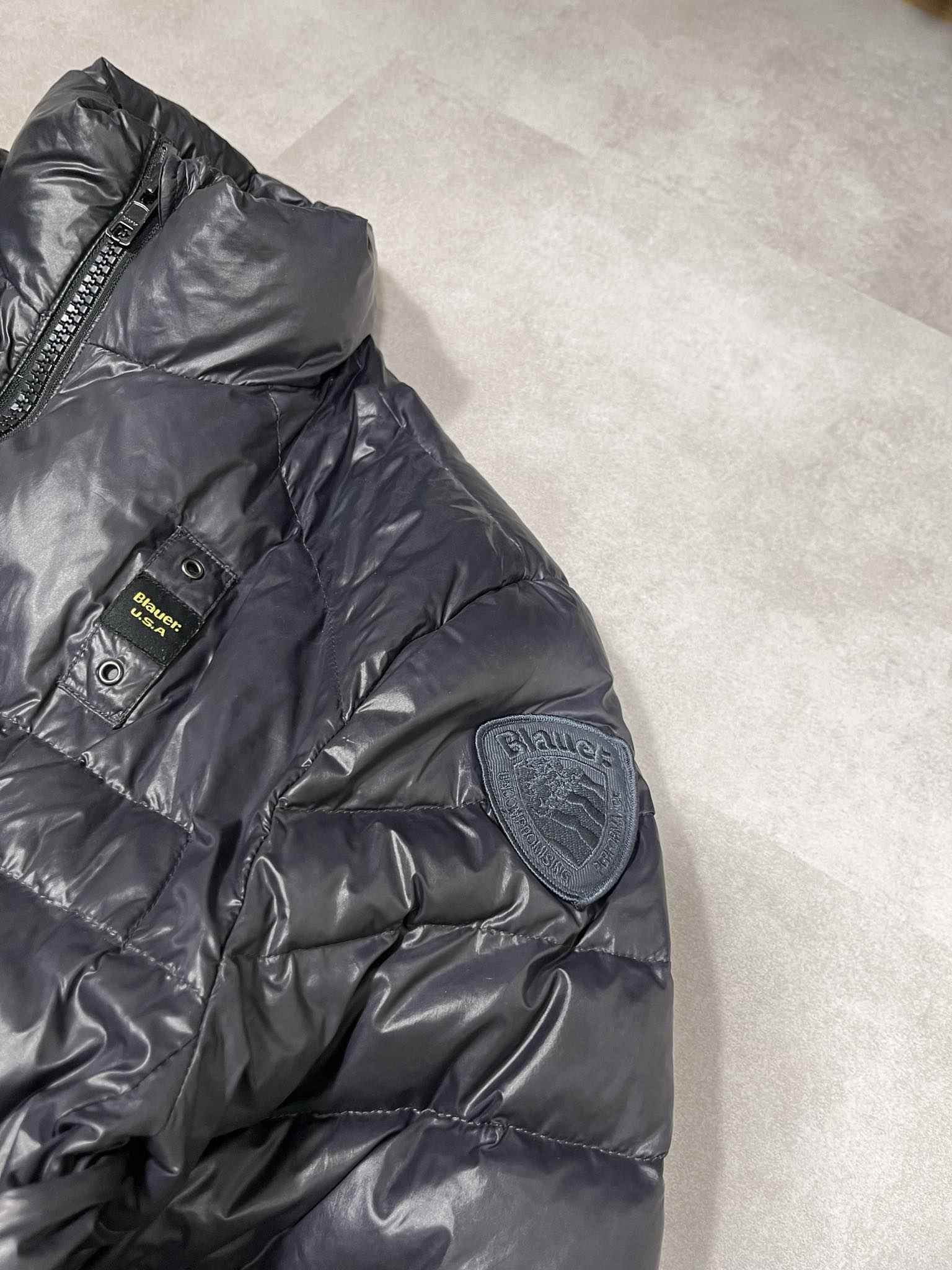 Blauer Vintage Puffer Jacket (M) - Candy Streetwear