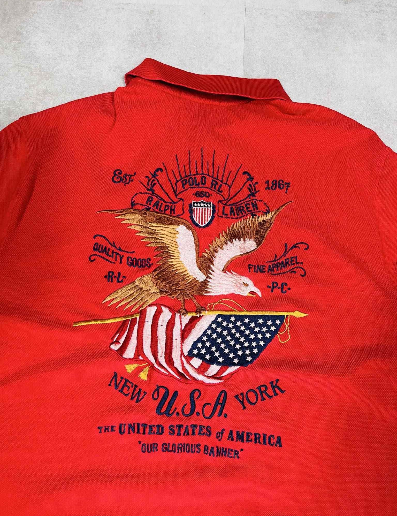 RARE Ralph Lauren New York Usa Poloshirt (M) - Candy Streetwear