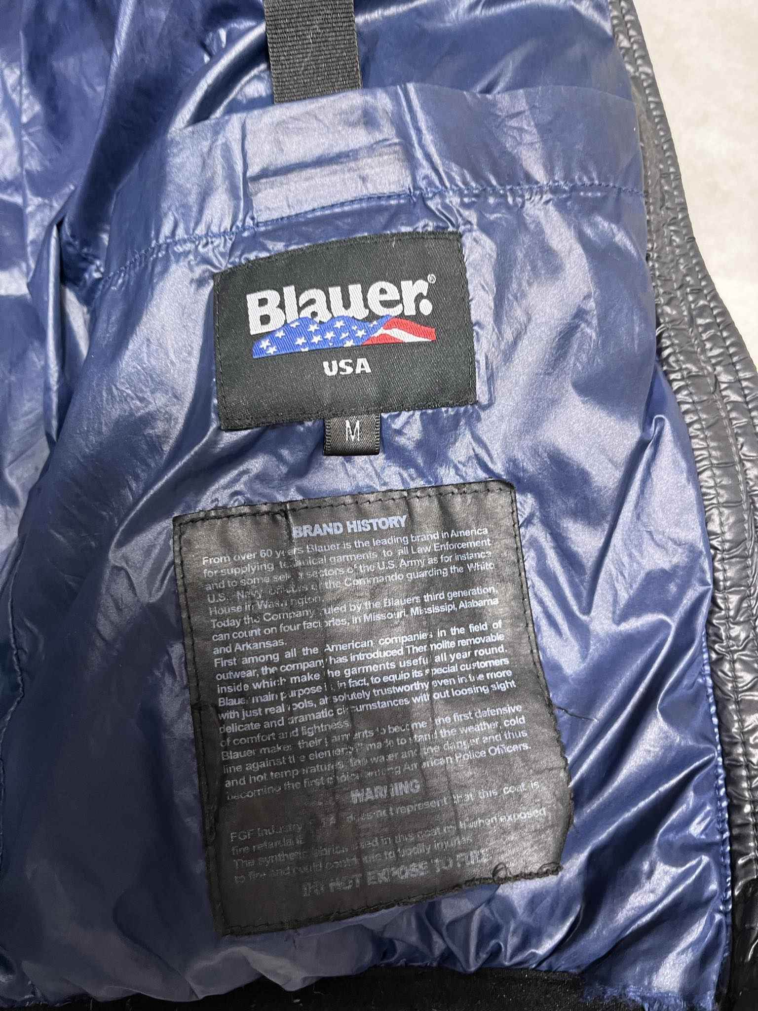 Blauer Vintage Puffer Jacket (M) - Candy Streetwear