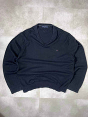 Tommy Hilfiger V-Neck Sweater (XL) - Candy Streetwear
