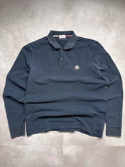 Moncler Longsleeve Polo (L) - Candy Streetwear