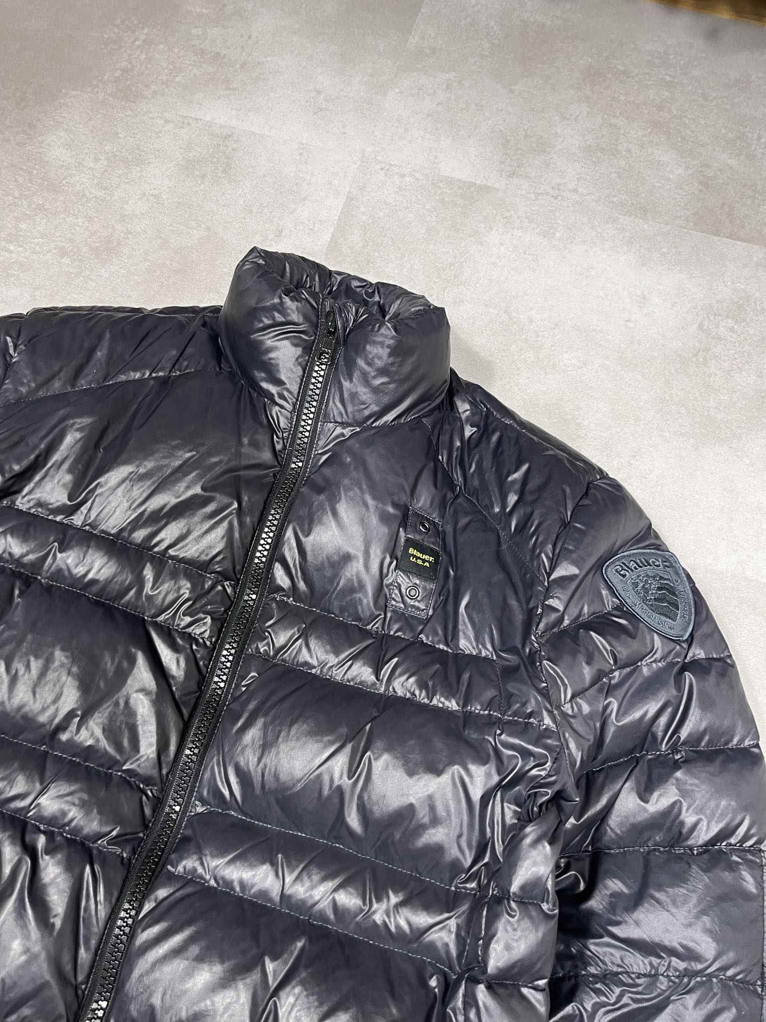 Blauer Vintage Puffer Jacket (M) - Candy Streetwear