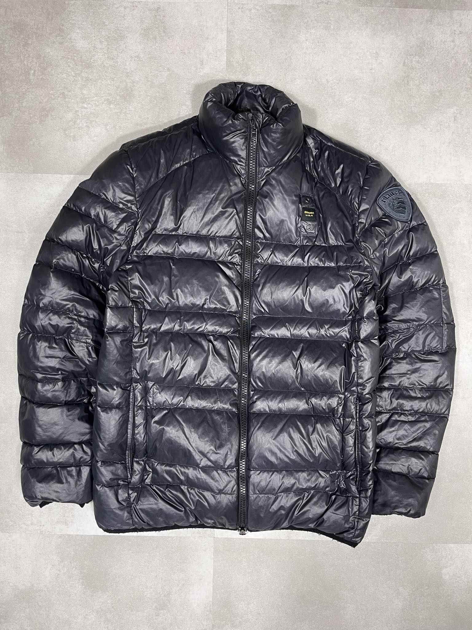 Blauer Vintage Puffer Jacket (M) - Candy Streetwear